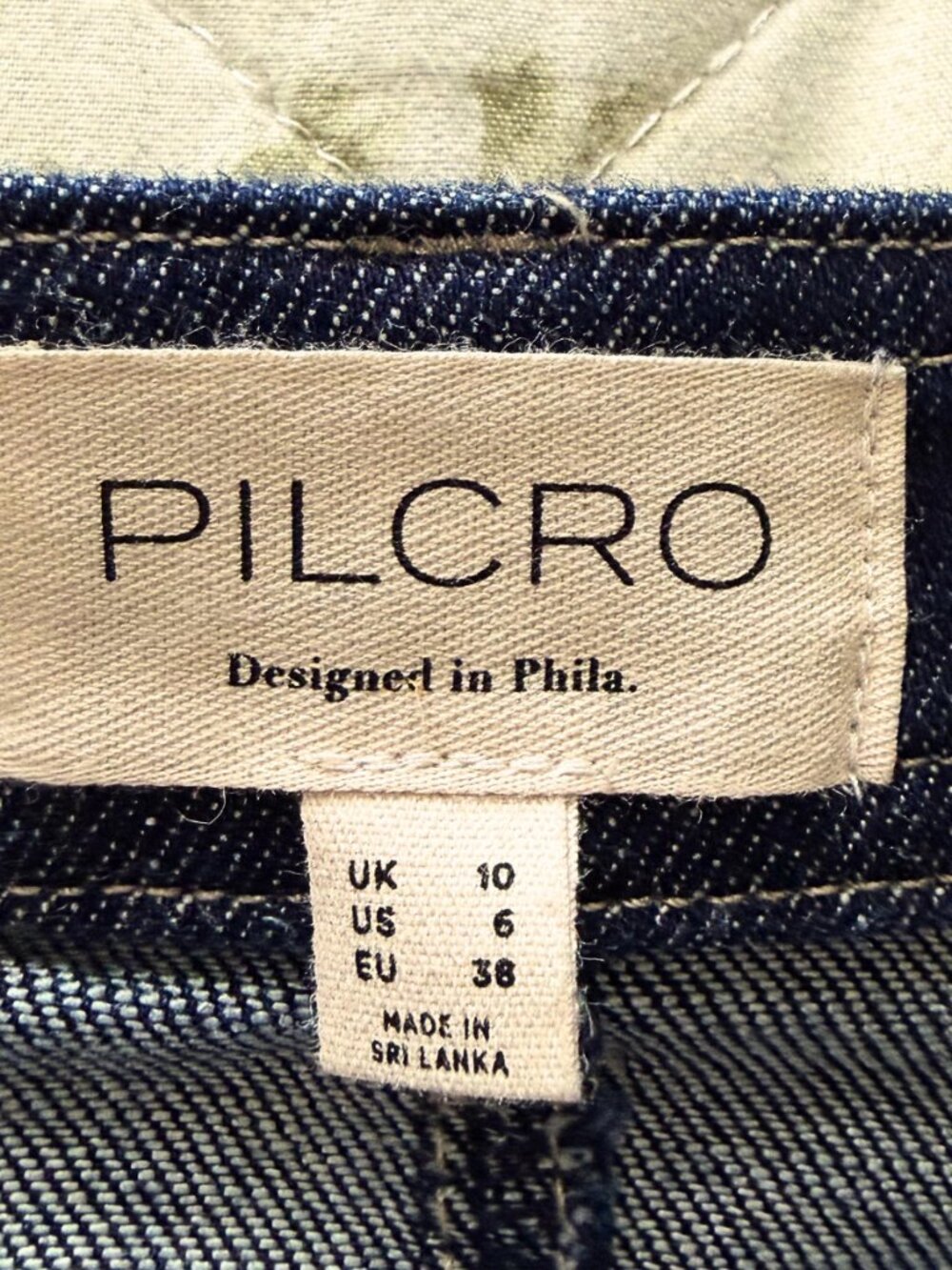 Pilcro Dark Blue Denim Midi Skirt - Picture 4 of 5